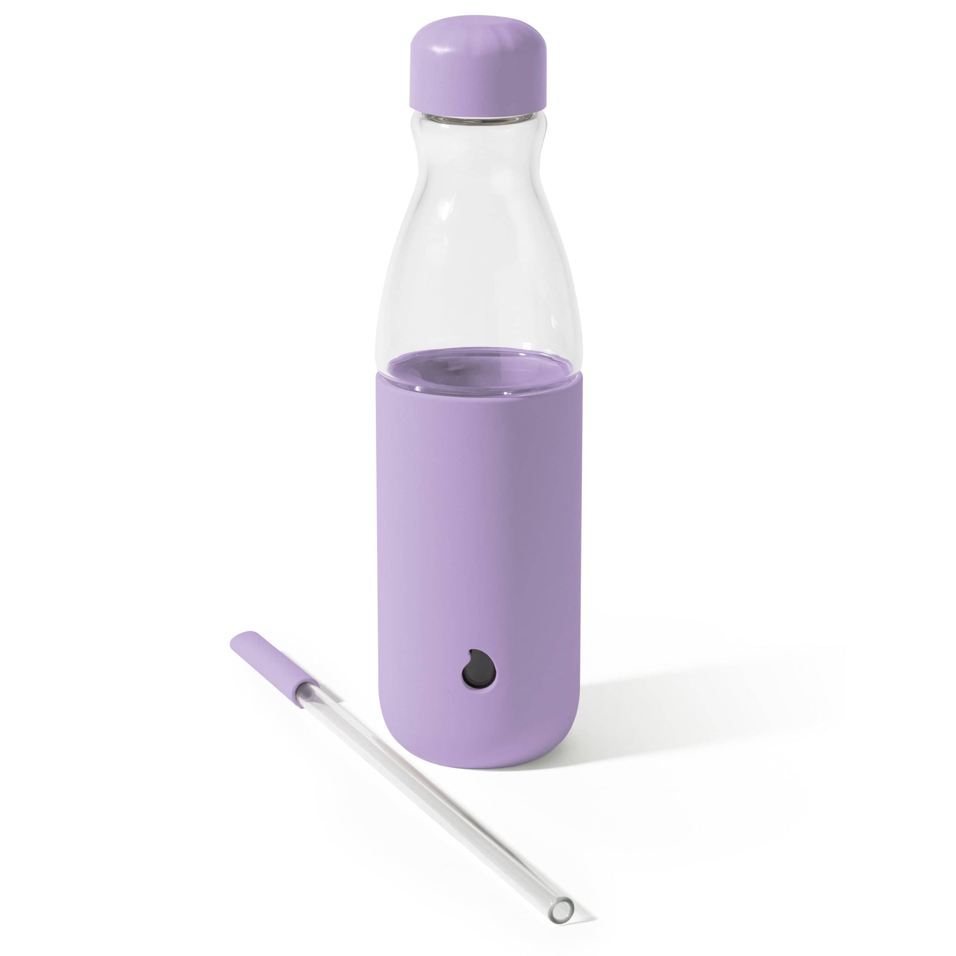 glass-original-bottle-18oz-l6 18oz_Lilac_Purple_Glass_Original_Bottle_Front_Cap_On_Straw_In_Front_Cap_Off_Straw_Out.jpg