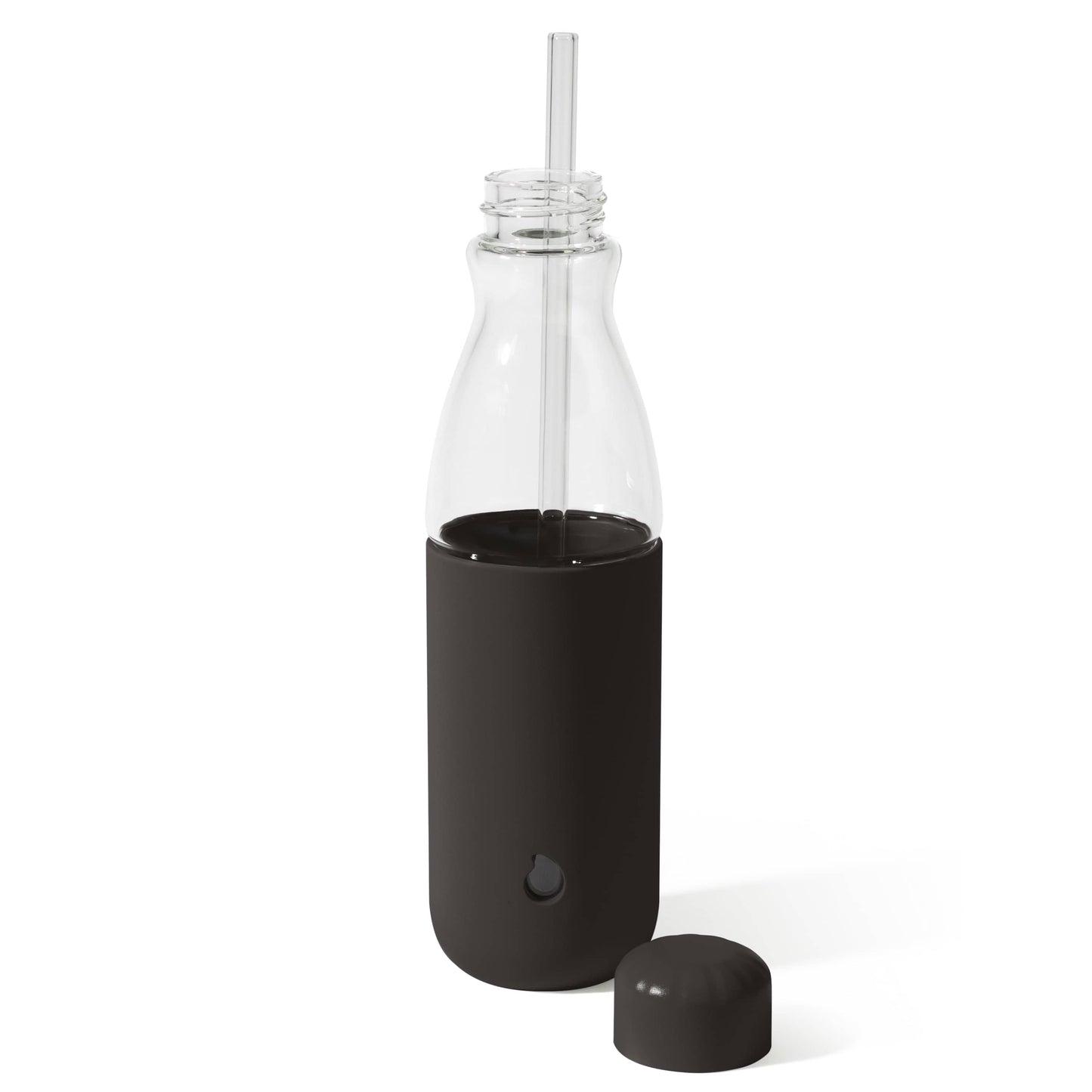 glass-original-bottle-18oz-l6 18oz_Onyx_Black_Glass_Original_Bottle_Front_Cap_Off_Straw_In_Front_Cap_On_Straw_In.jpg
