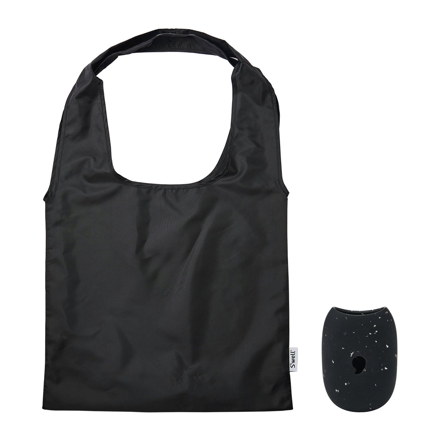 droplet-tote-v8 Swell-Droplet-Tote-Bag-Onyx-Black-Speckled-Front-With-Capsule.jpg