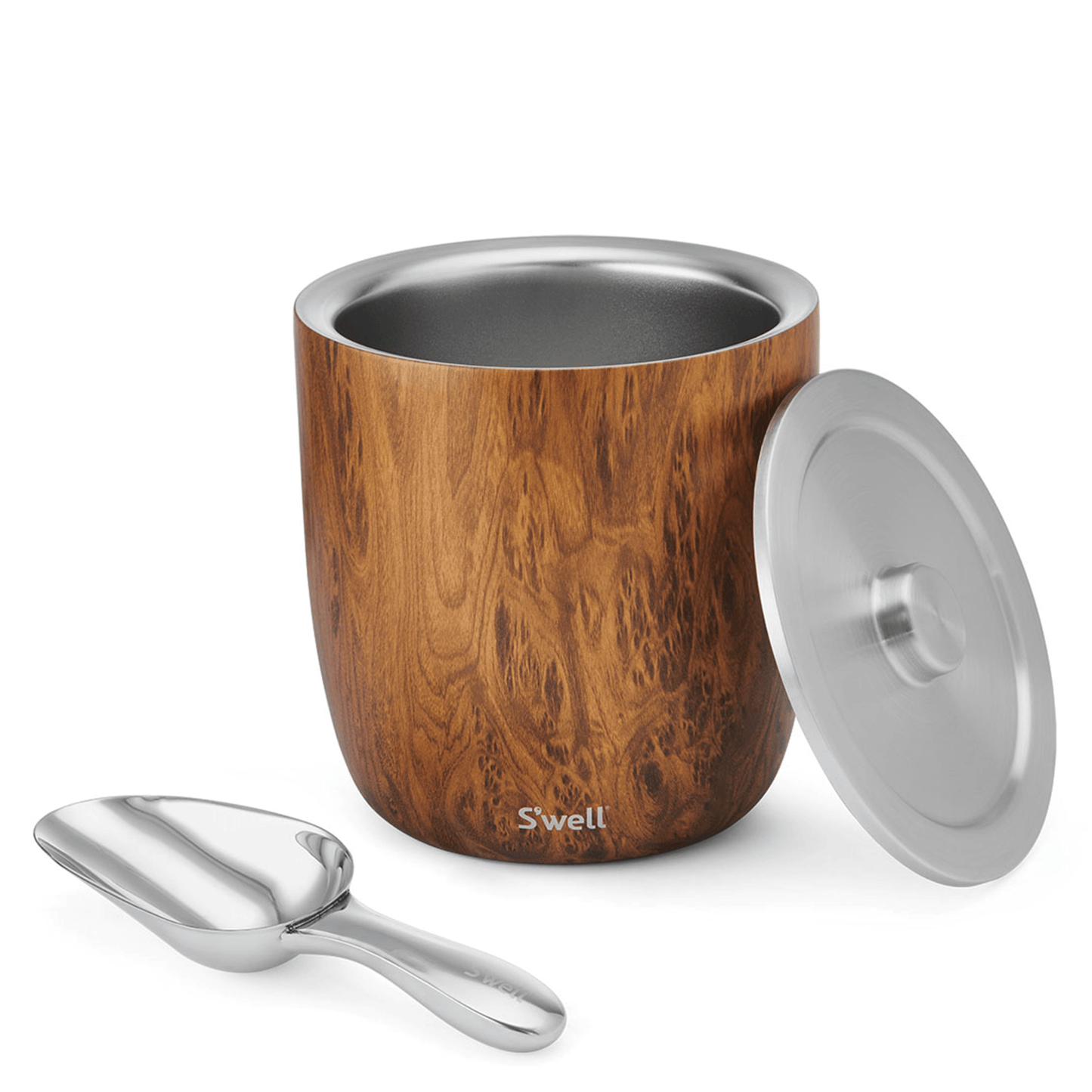 ice-bucket-xl-l8 Swell-Ice-Bucket-XL-100oz-Wood-Print-Teakwood-Angled-Lid-Off.png